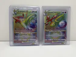 (2)Pokemon TCG Silver Tempest Rainbow VSTAR Serperior & Unown Rare 196 & 199/196 - Image 1