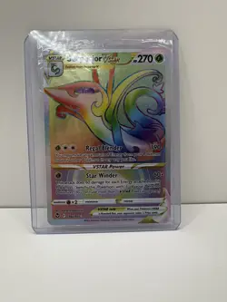 (2)Pokemon TCG Silver Tempest Rainbow VSTAR Serperior & Unown Rare 196 & 199/196 - Image 3