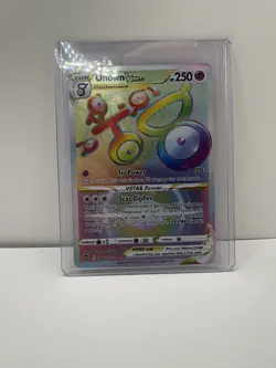 (2)Pokemon TCG Silver Tempest Rainbow VSTAR Serperior & Unown Rare 196 & 199/196 - Image 5