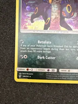 Moderately Played Umbreon - 120/214 - Cosmos Holo (Blister Exclusives) Pokemon - Image 5