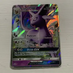 Espeon GX SM35 SM Promo Holo English 200HP Pokemon TCG Psychic Stage 1 - Image 1