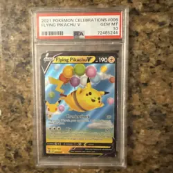 2021 Pokemon Celebration Flying Pikachu V #006 PSA 10 Gem Mint - Image 1