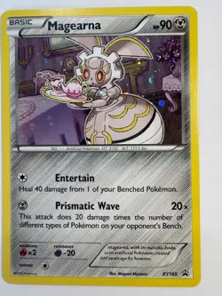 Pokemon TCG Magearna XY165 Black Star Promo Cosmos Holo LP - Image 1