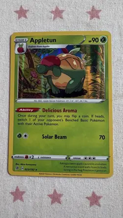 Appletun 023/192 Rebel Clash Holo Rare Pokemon TCG Card - Image 1