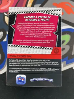 POKEMON TCG Scarlet & Violet—White Flare Booster Bundle 6 Packs English 2025 - Image 3
