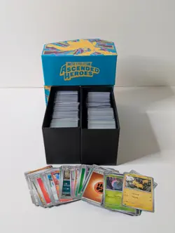 Two ETBs Full of Pokemon Ascended Heroes Bulk C,U,Rares, Holos, Reverses - Image 1