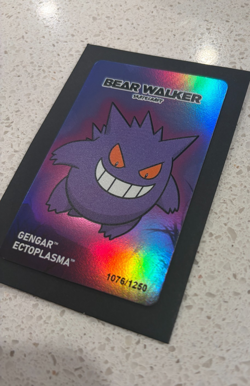Pokemon Center x Bear Walker Gengar Skateboard Card: 1076/1250 - Image 2