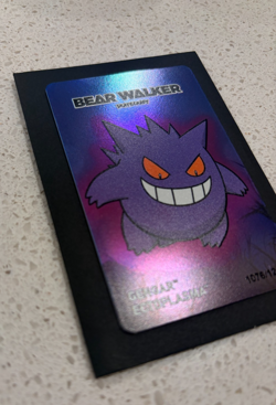 Pokemon Center x Bear Walker Gengar Skateboard Card: 1076/1250 - Image 3