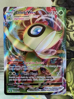 Celebi VMAX 008/198 Swsh06: Sword & Shield - Chilling Reign Holo Pokemon TCG - Image 1