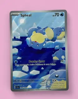 Spheal 199/191 Illustration Rare Surging Sparks Pokemon Near Mint - Image 1