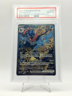 2024 POKEMON SCARLET & VIOLET PROMO SIR GRENINJA EX 132 PSA 10 - Image 1