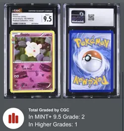 Pokemon 2016 Radiant Collection XY Generations Swirlix RC19 Holo CGC 9.5 POP 2 - Image 2
