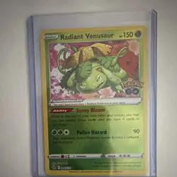 The Pokemon Company Radiant Venusaur 004/078 Pokemon GO Holo Radiant Rare 150HP - Image 1