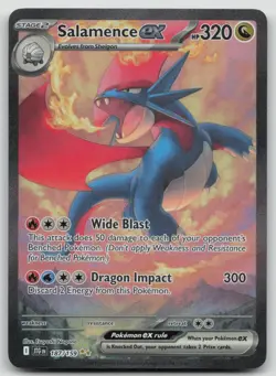 Pokemon Salamence EX 187/159 Journey Together Special Illustration Rare LP - Image 1