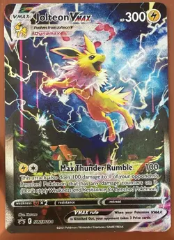 Pokemon TCG Jolteon VMAX SWSH 184 Promo Holo NM - Image 1