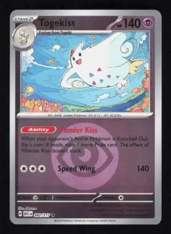 Togekiss (Energy Symbol Pattern) 082/217 Reverse Holo ASC Pokemon NM/M - Image 1