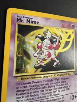 Pokemon TCG Mr. Mime Jungle 6/64 Holo Unlimited Holo Rare - Image 2