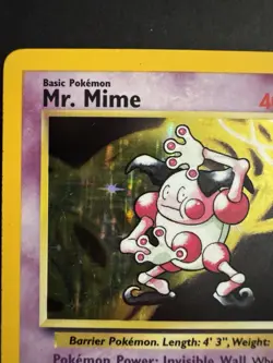Pokemon TCG Mr. Mime Jungle 6/64 Holo Unlimited Holo Rare - Image 5