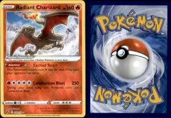Radiant Charizard 020/159 Radiant Rare Crown Zenith Pokemon Near Mint - Image 1