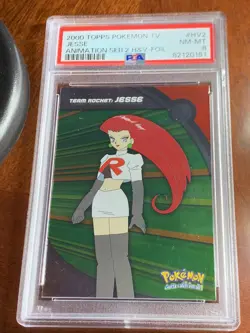 2000 Topps Pokemon TV #HV2 Jesse Foil PSA 8 NM-MT - Image 1