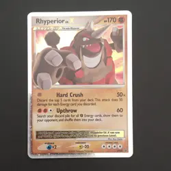 Pokemon Company Rhyperior LV.X DP29 Diamond and Pearl Holo Promo 170 HP ENG - Image 1