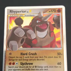 Pokemon Company Rhyperior LV.X DP29 Diamond and Pearl Holo Promo 170 HP ENG - Image 2