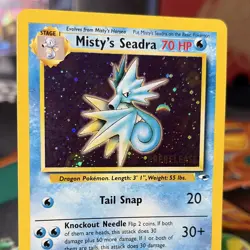 Misty's Seadra Prerelease Holo Promo Wotc Promo 009/132 Pokemon TCG STAMPED - Image 2