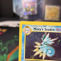 Misty's Seadra Prerelease Holo Promo Wotc Promo 009/132 Pokemon TCG STAMPED - Image 3