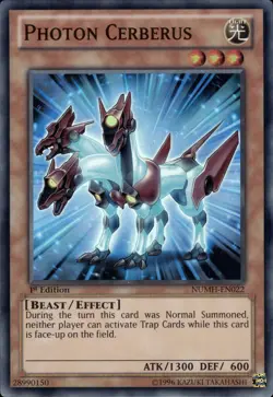 Photon Cerberus - Super Rare 1st Edition NUMH-EN022 - LP - YuGiOh - Image 1