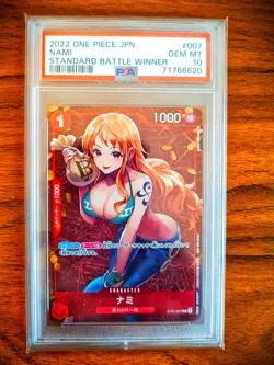 One Piece PSA 10 Nami Jap Winner Battle Tournament JPN Gem Mint ST01-007 OP 2022 - Image 1