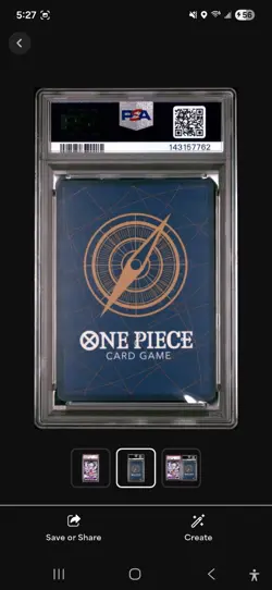 2024 ONE PIECE MONKEY D. LUFFY GEAR 5 STARTER DECK ST18 PURPLE ENGLISH PSA 10 - Image 2