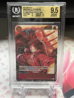 One Piece Awakening Monkey D. Luffy 1st Anniversary Special ST01-012 BGS 9.5 Gem - Image 1