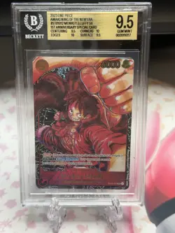 One Piece Awakening Monkey D. Luffy 1st Anniversary Special ST01-012 BGS 9.5 Gem - Image 5