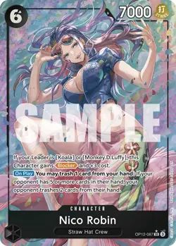 One Piece Legacy of the Master Nico Robin Alt Art OP12-087 NM english - Image 1