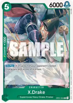 OP01-054 X.Drake English R One Piece TCG Card Game - Image 2