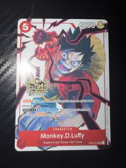 CARTE ONE PIECE - ST01-012 - MONKEY D LUFFY 3RD ANNIVERSARY ENGLISH - Image 1