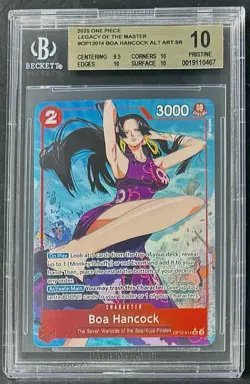 BGS 10 One Piece OP12-014 SR* - Boa Hancock - Alt Art - ENG - Foil - Graded - Image 1