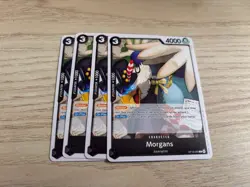 OP13-093 Playset 4 x Morgans English C One Piece TCG Card Game - Image 1