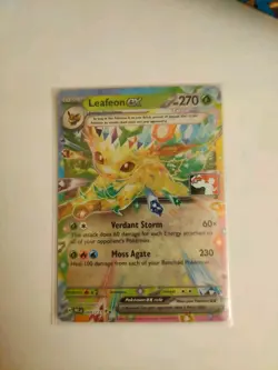 Play! Pokemon TCG Prize Pack Series 7 Prismatic Evolutions 006 /131 Leafeon ex - Image 3