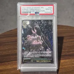 PSA 10 Weiss Schwarz Overlord Albedo OVL/S99-025SEC SEC Signed FOIL Card - Image 1
