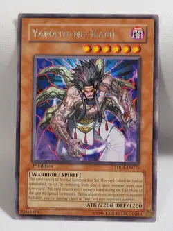 YuGiOh TCG 1 x 1st 3 x Unlimited Yamato-no-Kami TDGS-EN035 Rare LP - Image 3