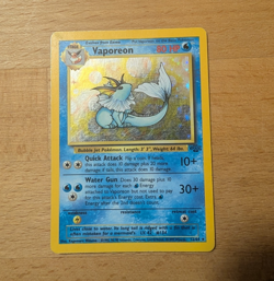 Wizards of the Coast Pokemon TCG Vaporeon Jungle Holo Rare 12/64 Stage 1 80 HP - Image 1
