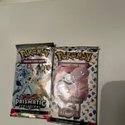 Pokemon Prismatic Evolutions Heavy Pack + 151 Booster Pack Bundle of 2 Sealed - Image 2