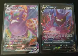 Crobat V & Crobat VMAX 044/072 045/072 Holo NM Pokemon Shining Fates - Image 1