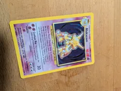 Wizards of the Coast Pokemon TCG Alakazam Base Set Holo Rare 1/102 EN - Image 2