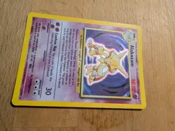 Wizards of the Coast Pokemon TCG Alakazam Base Set Holo Rare 1/102 EN - Image 3