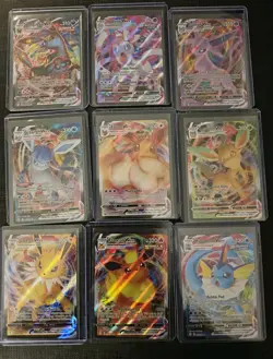 Eeveelution Vmax 9 Card Complete Set Pokemon Evolving Skies NM Umbreon Eevee - Image 1