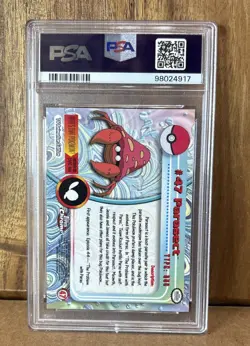 2000 TOPPS CHROME POKEMON T.V. #47 PARASECT PSA 7 - Image 2