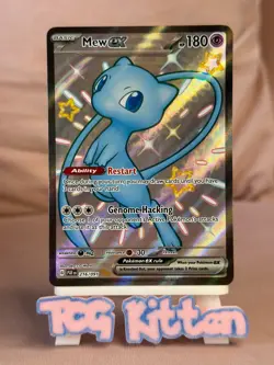 Mew EX 216/091 Card 'B' Paldean Fates Shiny Ultra Rare TCGKITTEN - Image 1