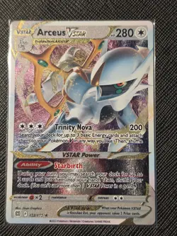 Pokemon Arceus VSTAR Metal Card 123/172 NM - Image 1